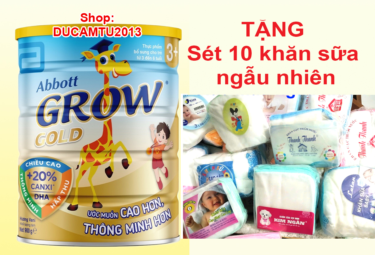 Ssữa bột Abbott Grow Gold 3+ 900g HSD 1-2025