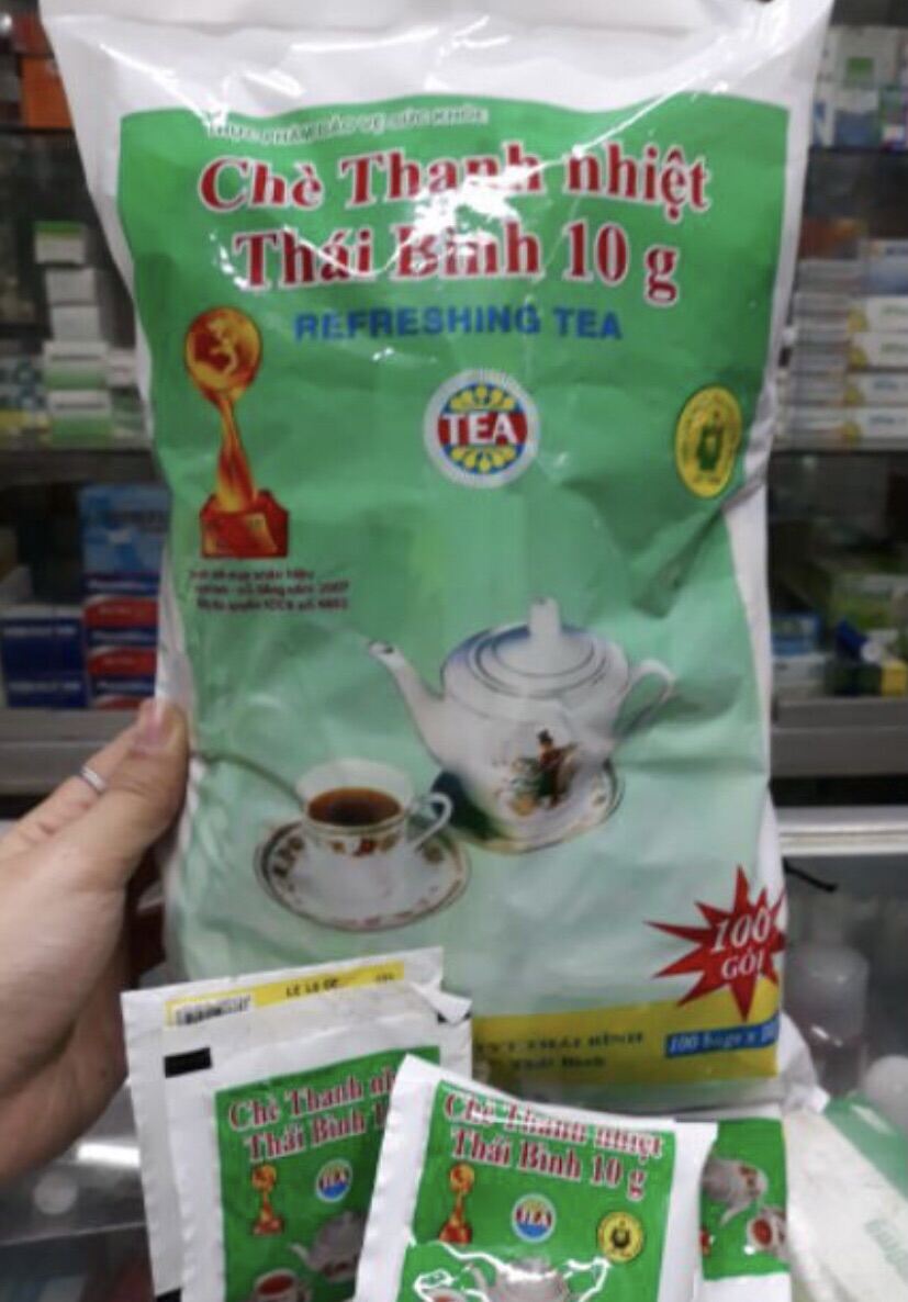 Chè thanh nhiệt thái bình 10g. Bịch 100 gói .