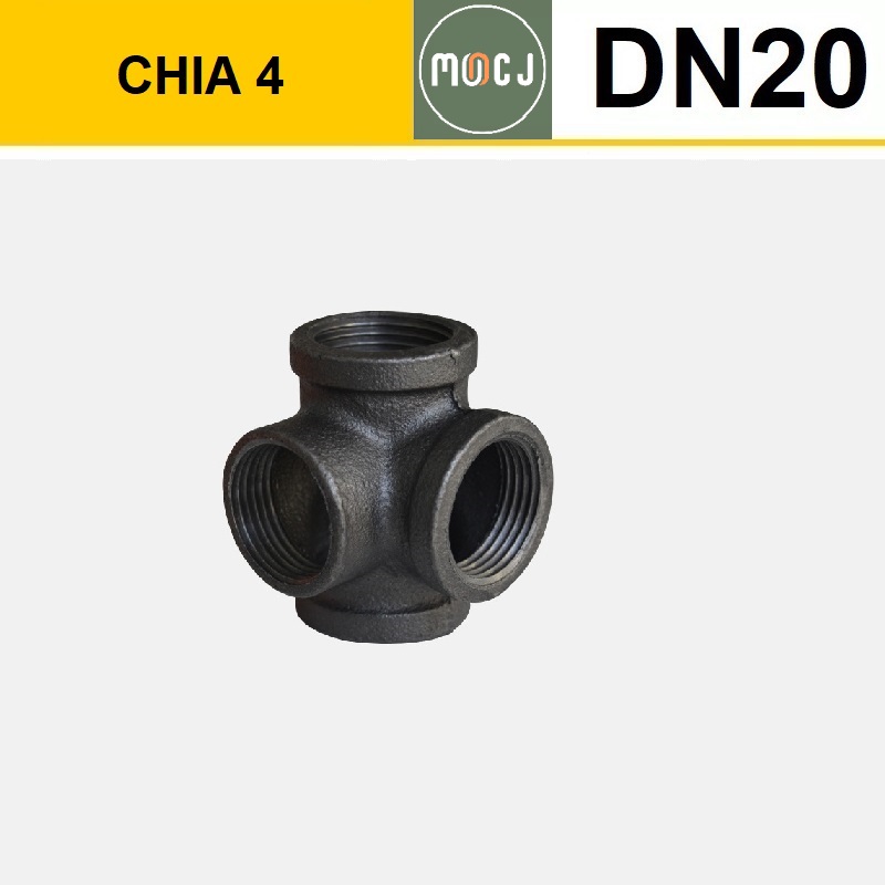 Linh kiện lắp ghép ống sắt có ren - phi 27