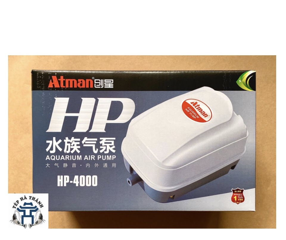 [Hoàn Tiền 10%] Máy Sủi Khí Atman HP-4000, 20W-35L/min.