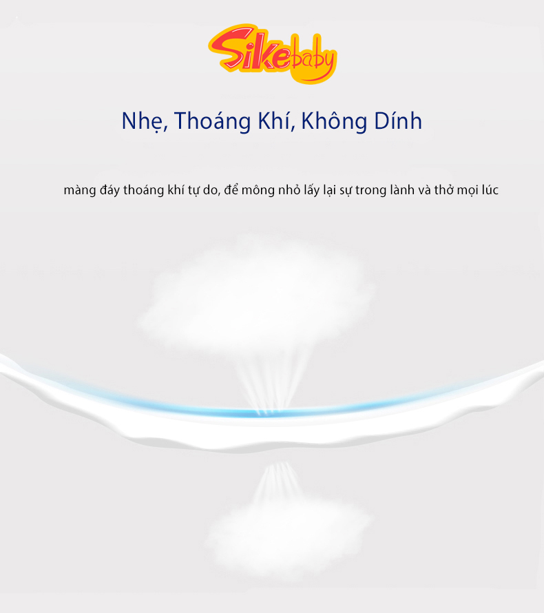 [Tặng 10 Miếng] SIKEBABY Tã/ Bỉm dán siêu mỏng thoáng khí M38