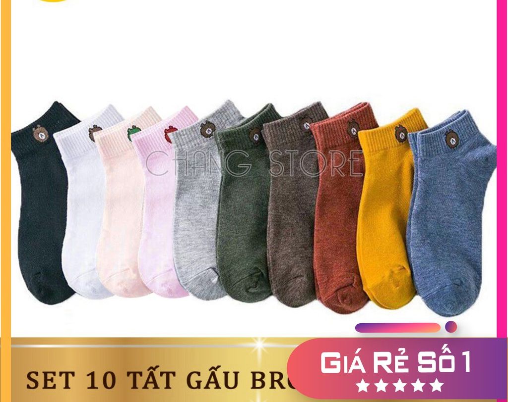Vớ Nữ Hình Gấu Brown