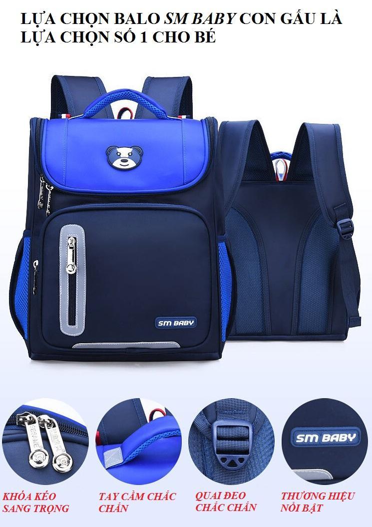 BẢO HÀNH UY TÍN 1 ĐỔI 1 - Cặp sách cho bé trai từ lớp 1 đến lớp 7 nhiều ngăn thoải mái đựng sách, Ba lo chống cong vẹo cột sống cho bé kiểu mới