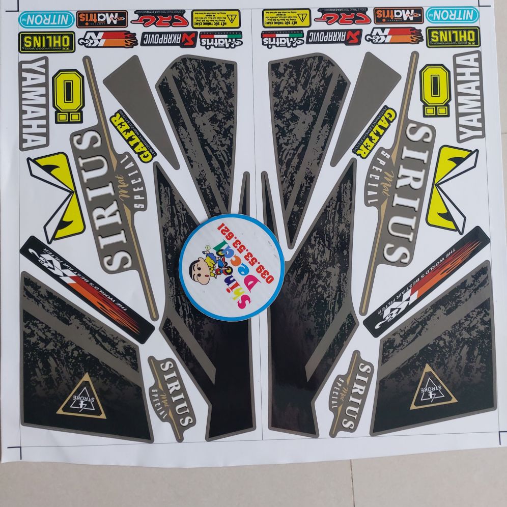 Tem sirius xăng cơ mat special bản đặc biệt 2019