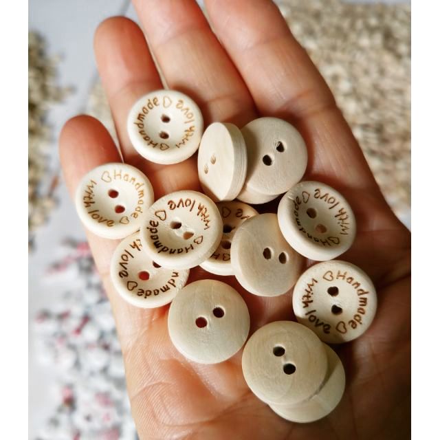 Cúc Gỗ Handmade - Gói 5-10 Cái