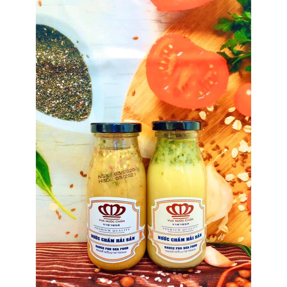 [HCM]Combo 2 CHAI NƯỚC CHẤM HẢI SẢN 300ML (Đỏ + Xanh)