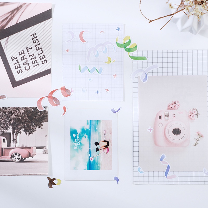 Sticker ruy băng trang trí scrapbook, sổ tay planner,.. [ 071 ]