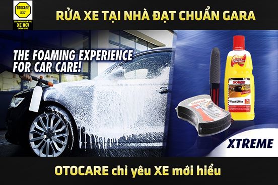 [TẶNG KHĂN LAU XE] NƯỚC RỬA XE SIÊU BÓNG SONAX WASH & WAX 1000ML (VÀNG)