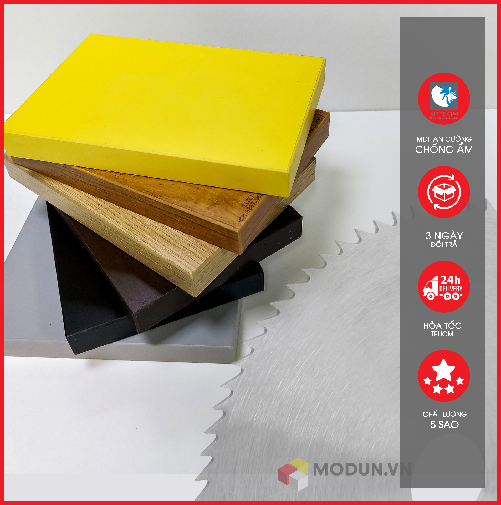 TẤM VÁN LẺ MVL-003 - MODUN.VN- VÁN 17MM, GỖ CÔNG NGHIỆP MDF, KHÔNG CONG VÊNH NHIỀU KÍCH THƯỚC, ĐÃ DÁN CẠNH.