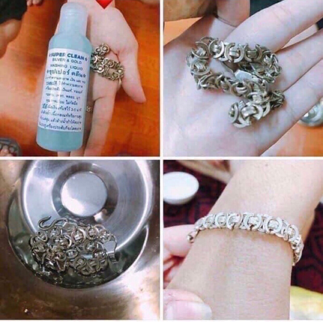 Nước Rửa Trang Sức Vàng & Bạc Thái Lan 120ml