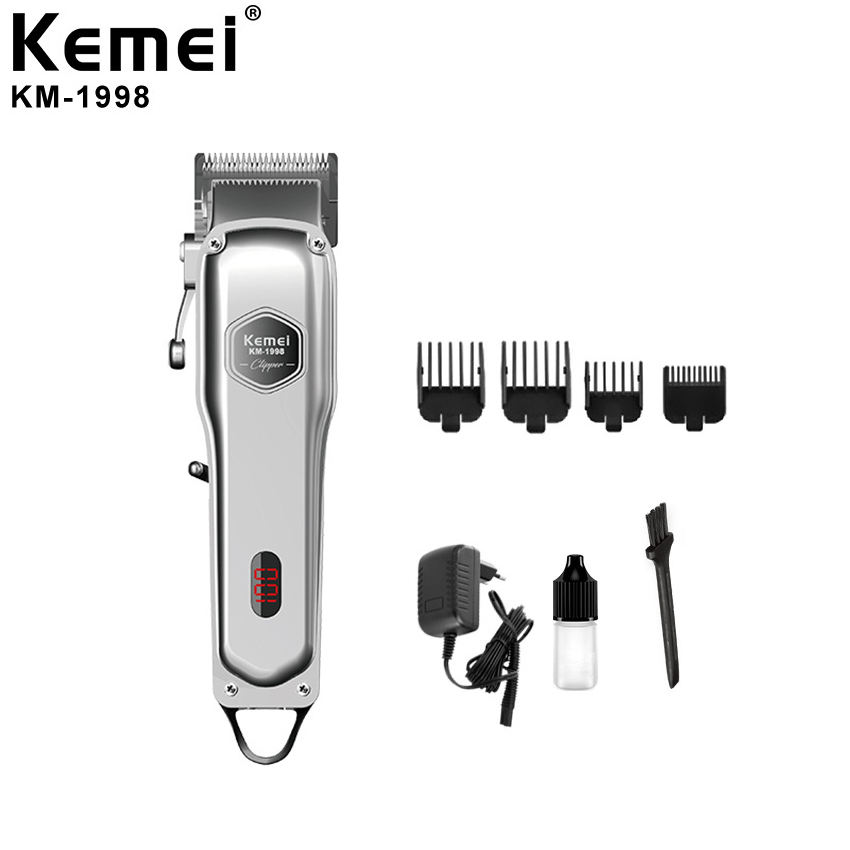 Tông đơ cắt tóc kemei 1998 pin lithium 2000mah-hãng phân phối