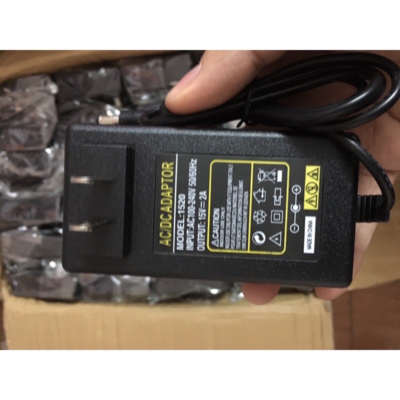 Nguồn adapter 15V-2A cho loa kéo, bộ micro không dây, vang số