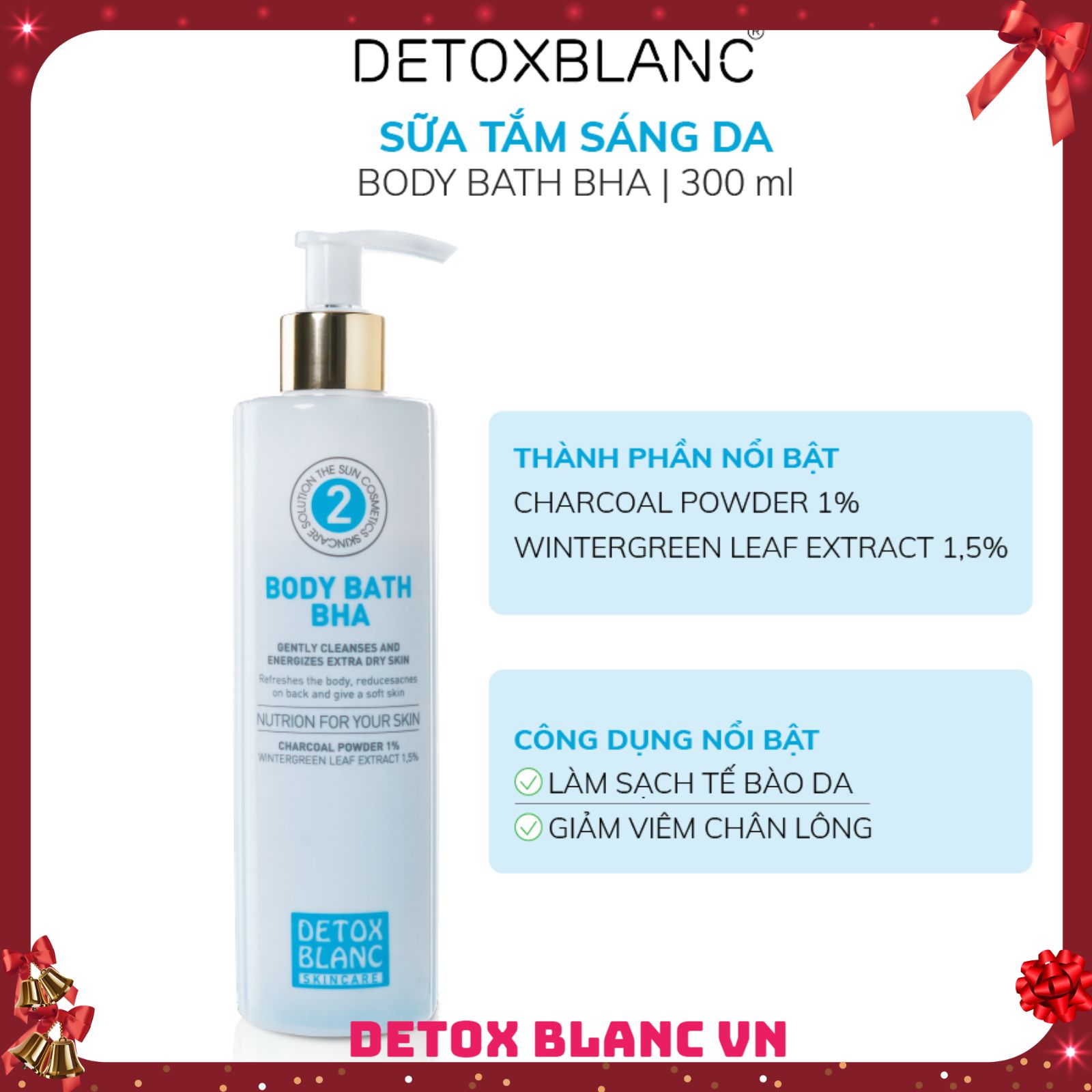 SỮA TẮM TRẮNG BODY BATH BHA DETOXBLANC