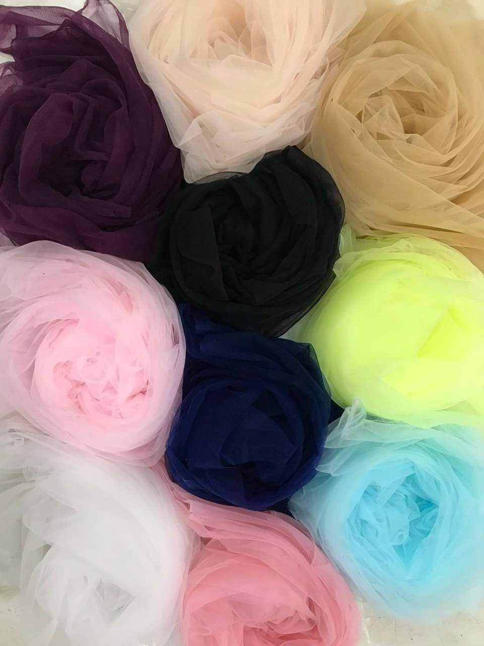 10M optional color soft chiffon mesh combo