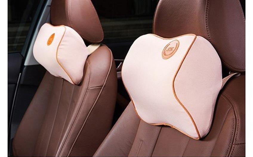 Gối tựa đầu xe hơi Cao su non hoạt tính cao cấp chống đau mỏi cổ khi đi xe