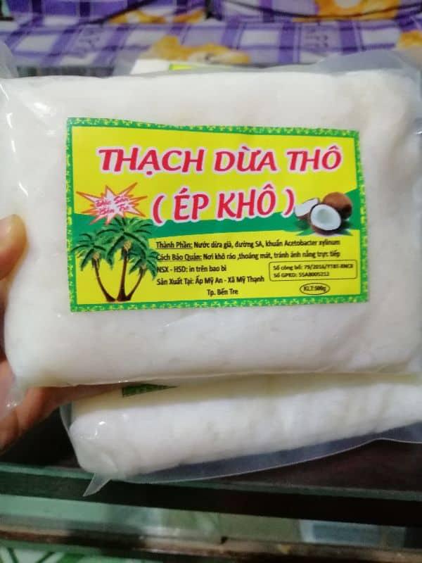 1 ký THẠCH DỪA THÔ BẾN TRE kèm hương dừa