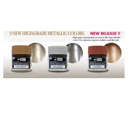 Sơn mô hình Mr Hobby - Mr Color Super Metallic 2 (SM201~209)