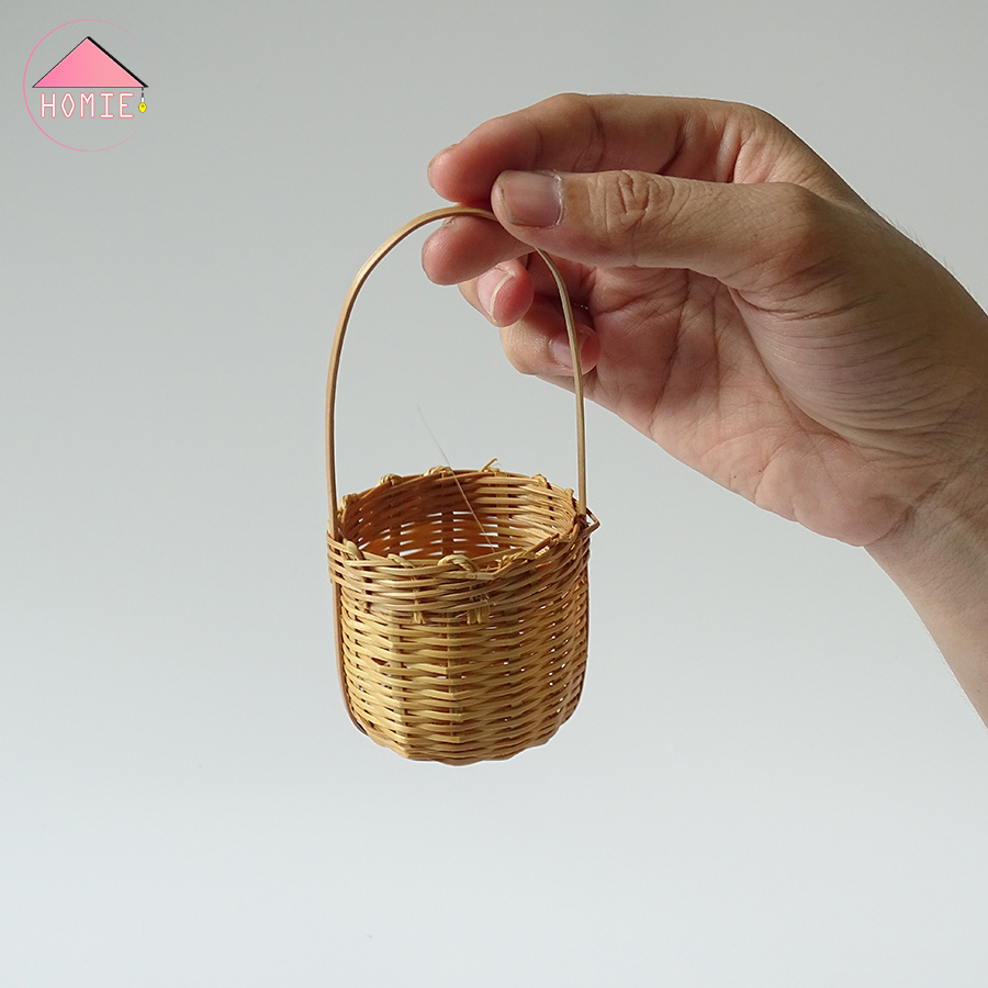 Giỏ hoa mini trang trí độc lạ