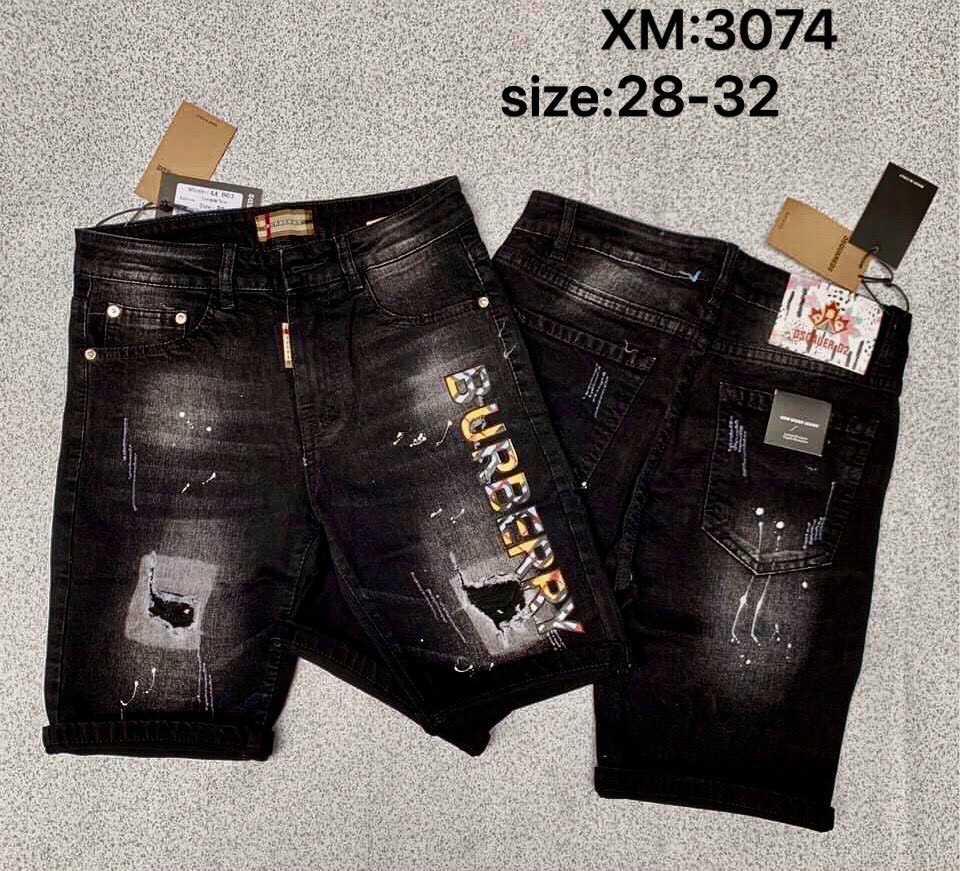 [ẢNH THẬT+VIDEO]Quần short jean nam cao cấp phối chữ chuẩn thời trang 2022 hàng Shop