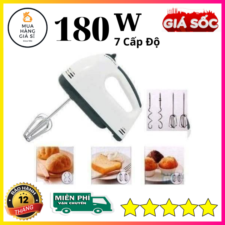Máy đánh trứng 7 tốc độ, máy đánh trứng cầm tay 7 tốc độ, máy đánh trứng cầm tay mini, máy trộn bột đa năng, máy đánh tạo bọt cafe, may danh trung, may tron bot da nang, nha bep, làm bánh
