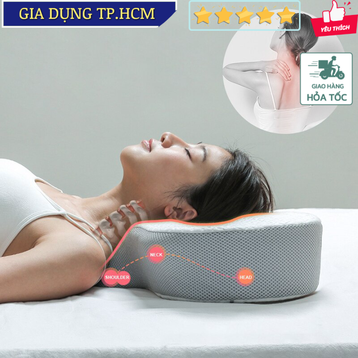Gối ngủ công thái học cánh bướm Memory Foam Pillow Neck Support (58x34x13cm)