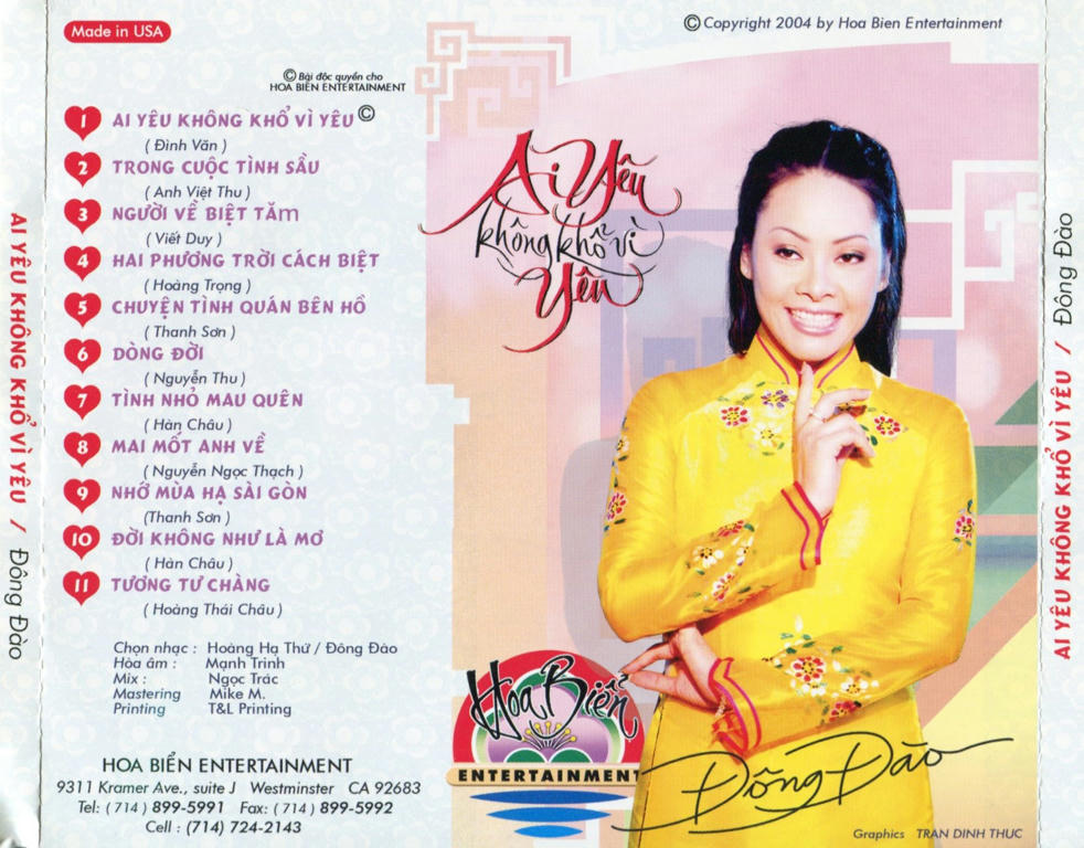 Ai Yêu Không Khổ Vì Yêu - Đông Đào (Hoa Biển CD)