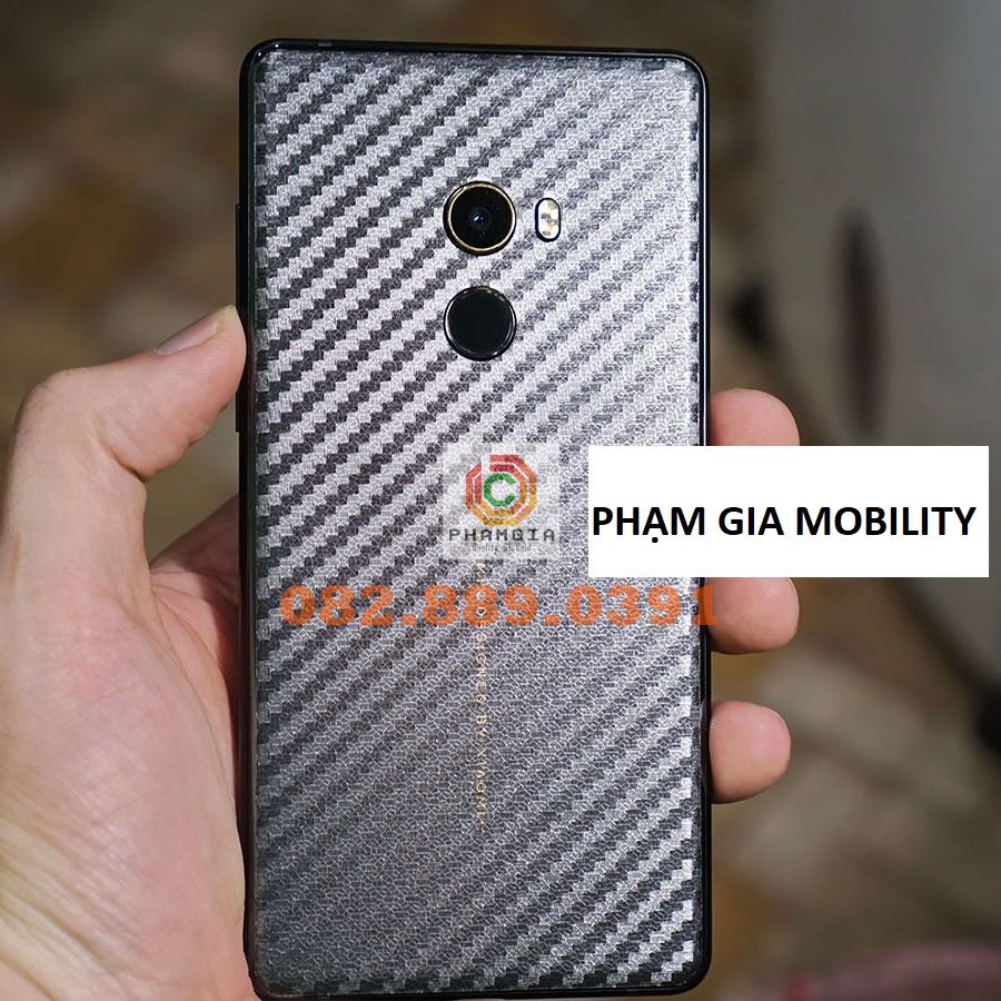 Miếng dán mặt lưng skin carbon Xiaomi Mi Mix / Mi Mix 2