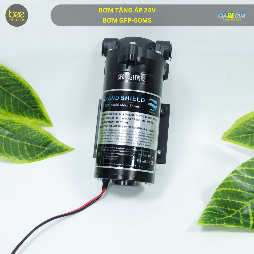 Bơm tăng áp máy lọc nước 24V GFP 50MS