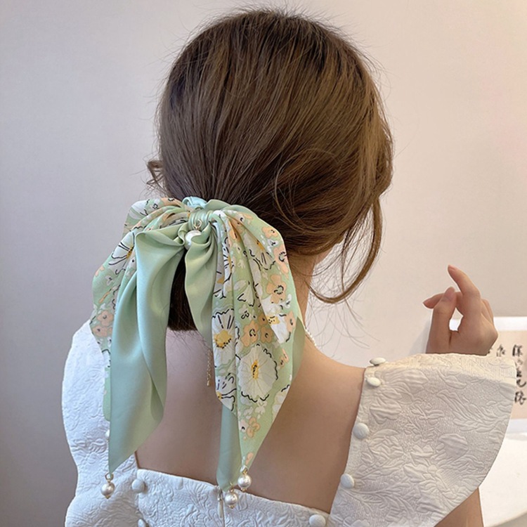 Dây cột tóc nơ lụa dài phong cách hàn quốc mim chunlua265