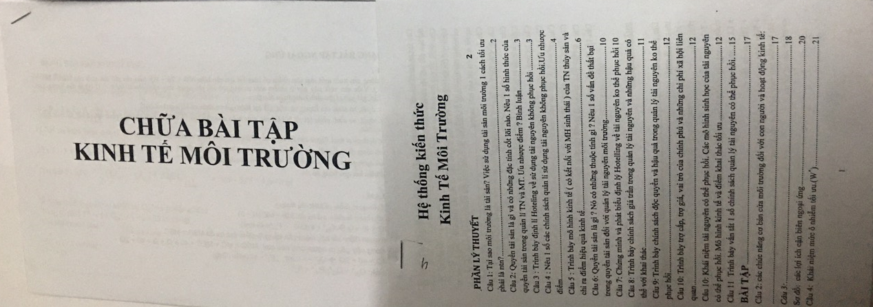 TL Kinh tế & quản lý môi trường