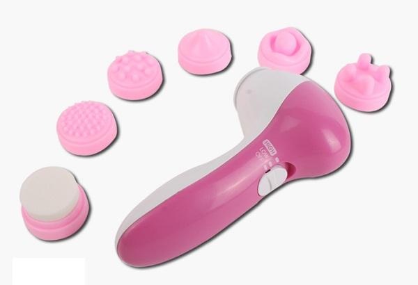 Máy mát xa rửa mặt 6 đầu 6 công dụng