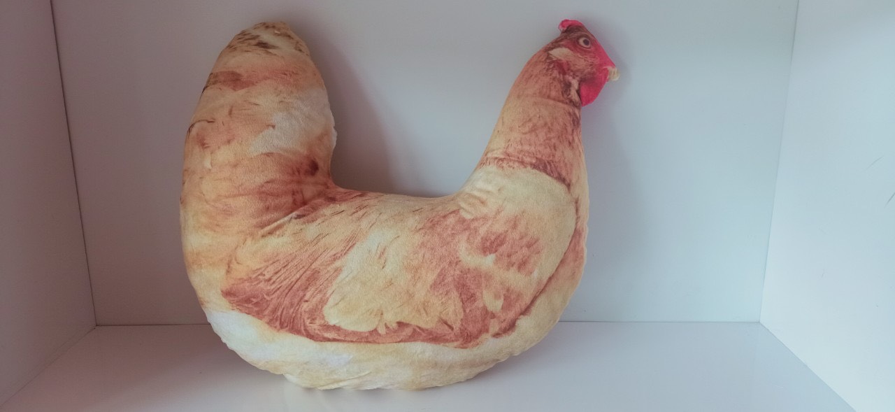 GẤU BÔNG HÌNH GÀ MÁI 3D SIZE 60CM