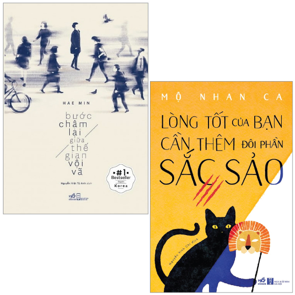 Fahasa - combo sách hay sách bước chậm lại giữa thế gian vội vã + lòng tốt của bạn cần thêm đôi phần sắc sảo