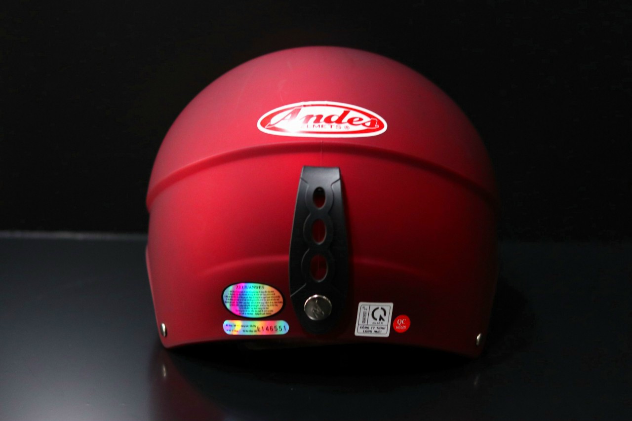 Mũ Bảo Hiểm ANDES 109 /Bảo Hành 12 Tháng (Màu đỏ)