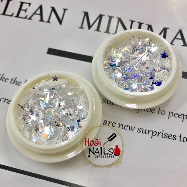 Nhũ trăng sao lấp lánh Phụ kiện Nail