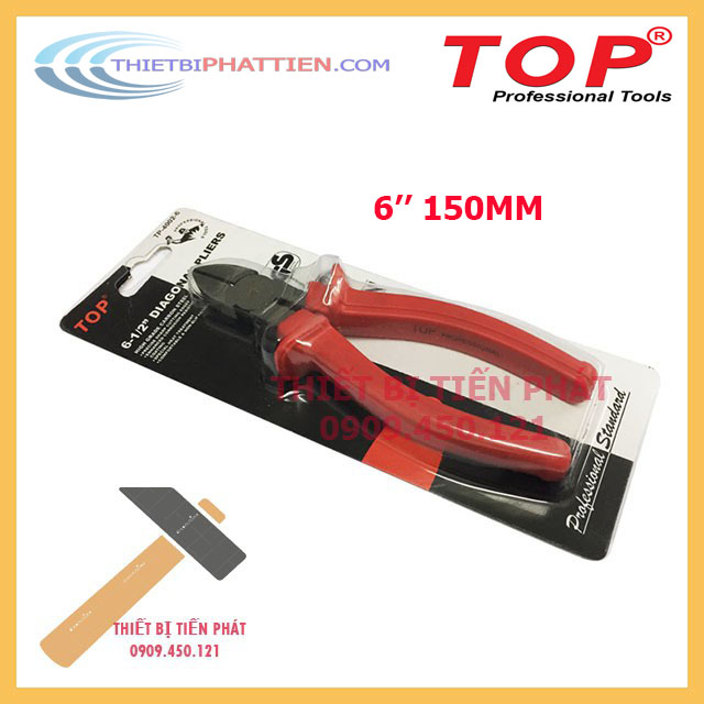 [HCM]Kềm Cắt, Kìm Cắt 7'' (180mm), 6'' (150mm) Cán Đỏ TOP Mã Tp-4002 Cao Cấp (Chính Hãng)
