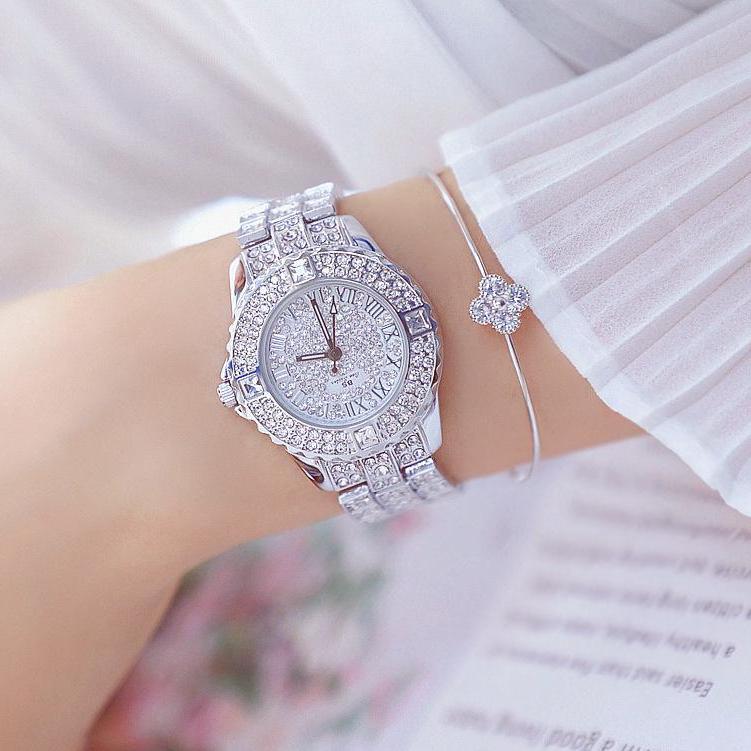Đồng hồ nữ Bee Sister FA08040 dây đính đá cao cấp