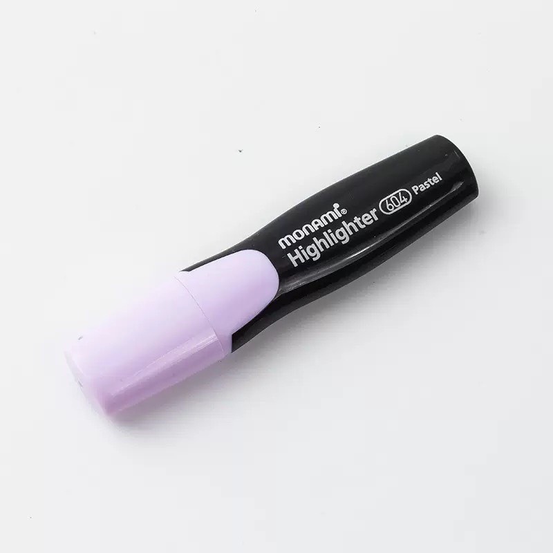 Bút/ Viết dạ quang - đánh dấu trang Monami màu pastel cỡ lớn 604 - Bút Highlight