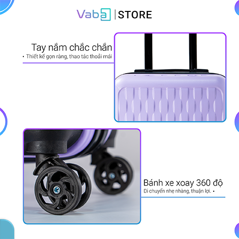 Vali kéo du lịch Vaba Sehnsucht vân lưới size 20