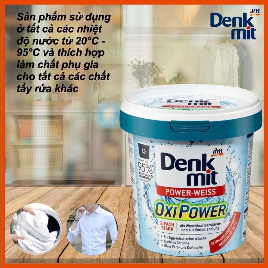 Bột Tẩy Trắng Quần Áo Denkmit Chuẩn hàng Đức