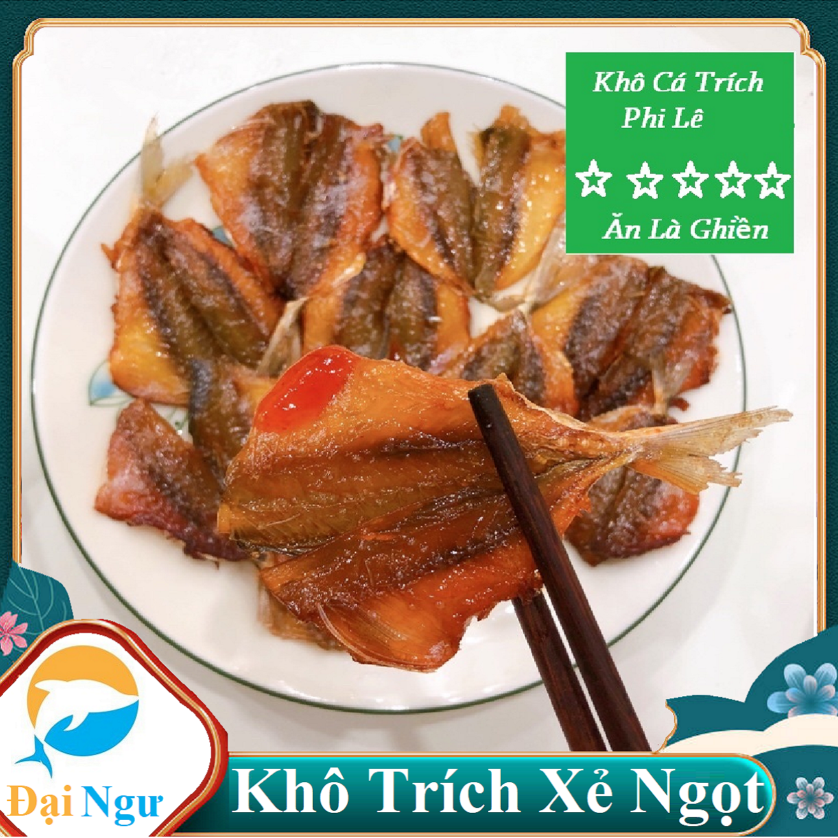 500gr Khô Cá Trích Chẻ Phi Lê Không Xương.--- ĐẠI NGƯ