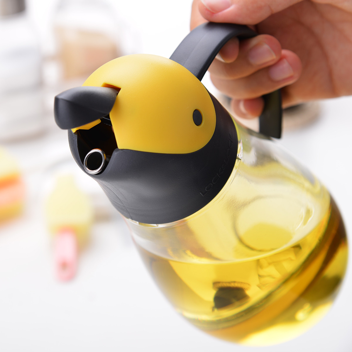 Bình Thủy Tinh Rót Dầu Lock&Lock CKO201 550ml (bình đựng dầu ăn, nước chấm, giấm, xì dầu...)