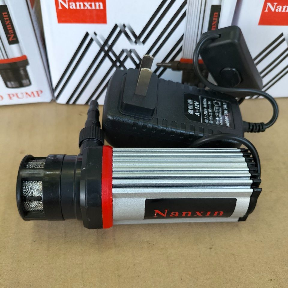 Máy bơm nước mini 12v NanXin -(bơm chìm cắt rãnh tường)