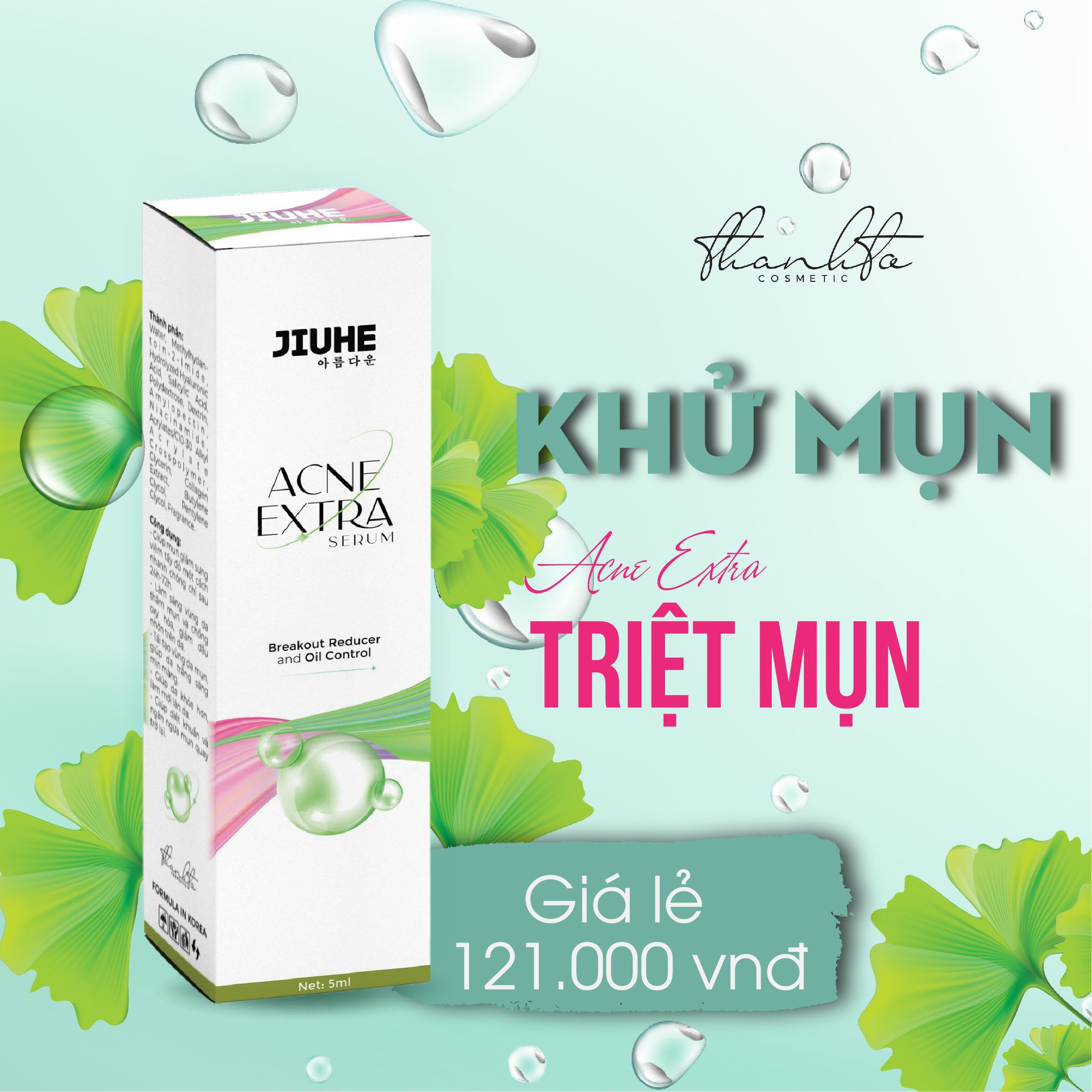 [HCM]SERUM JIUHE MỤN ACNE EXTRA THANH TÔ