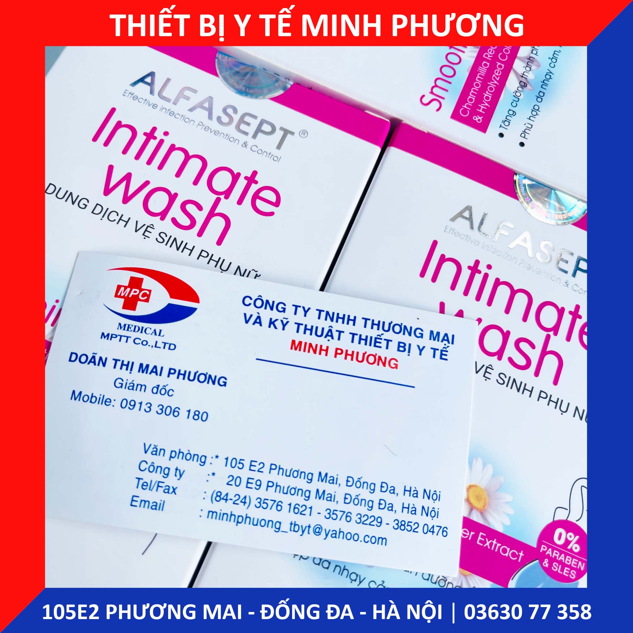 Dung dịch vệ sinh phụ nữ ALFASEPT Smoothing