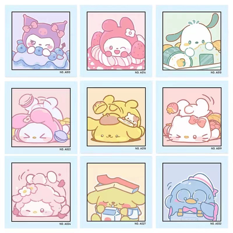 50 Hình vẽ sticker cute con vật đồ ăn dễ thương đáng yêu