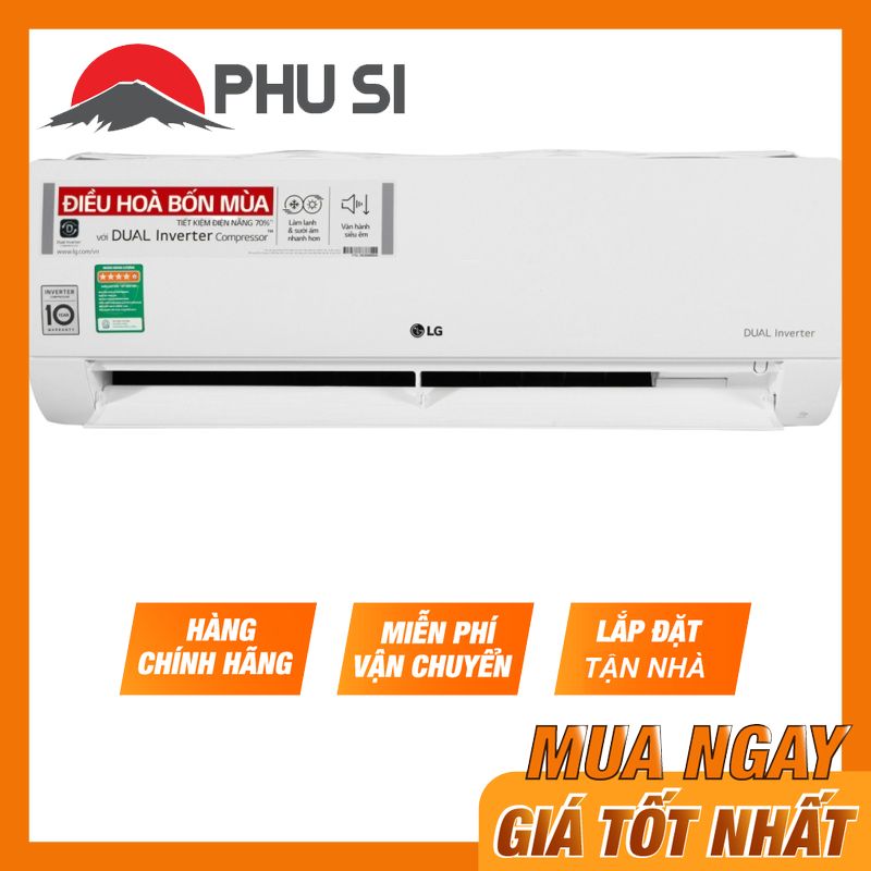 ✅[Trả góp 0%]Máy lạnh LG Inverter 1.5 HP V13ENH1