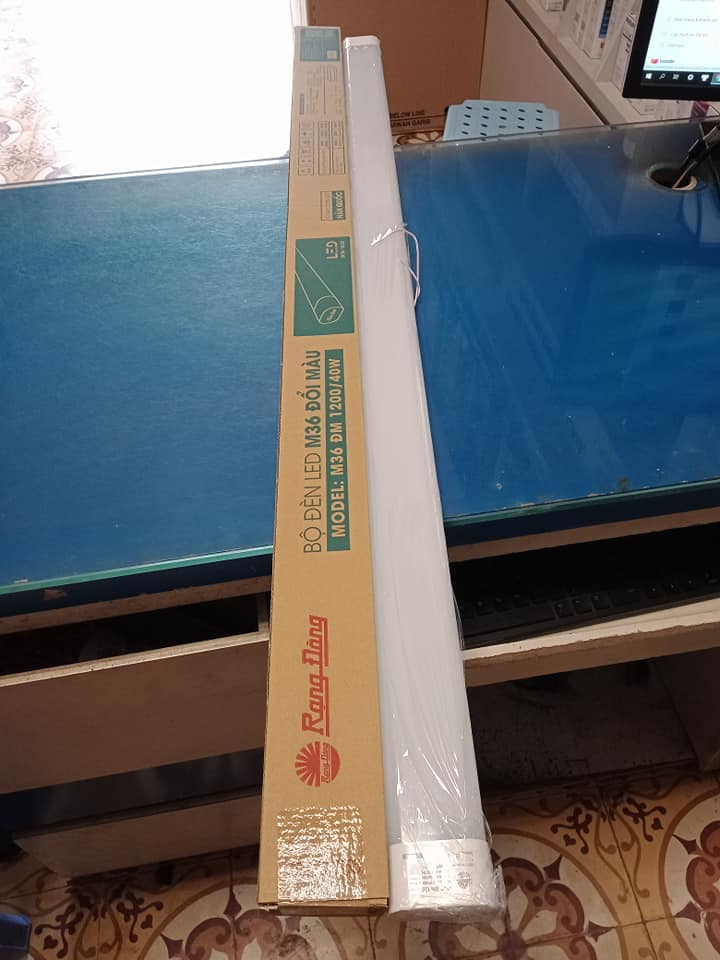 Bộ đèn tuýp bán nguyệt m36 1.2m 40w - led tràn viền 40w trắng, đổi màu - rạng đông model: m36l 120/40w