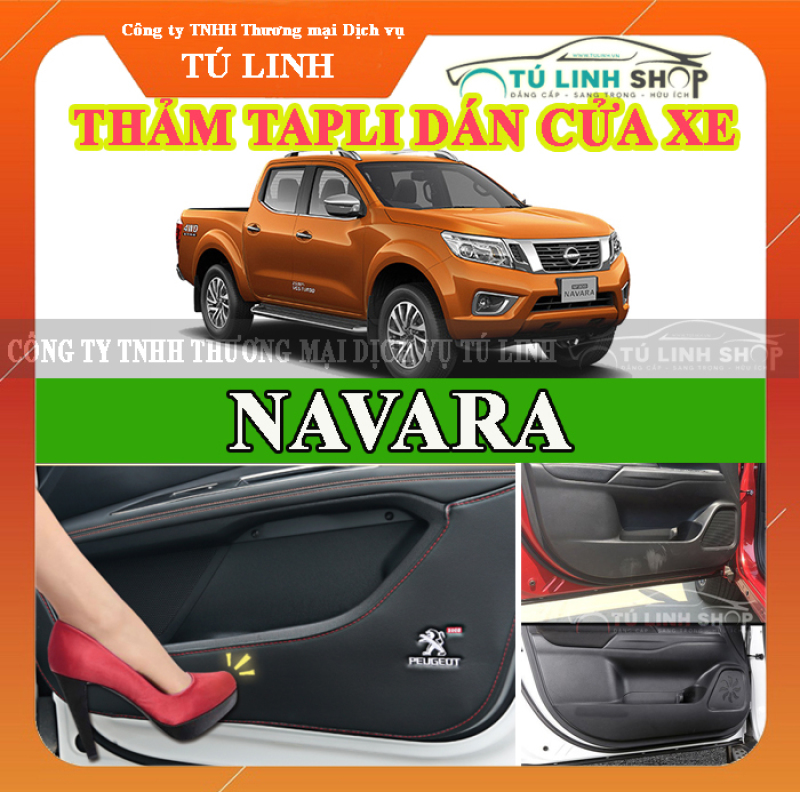 Bộ 4 Thảm Tapli dán cánh cửa chống trầy xước xe NAVARA