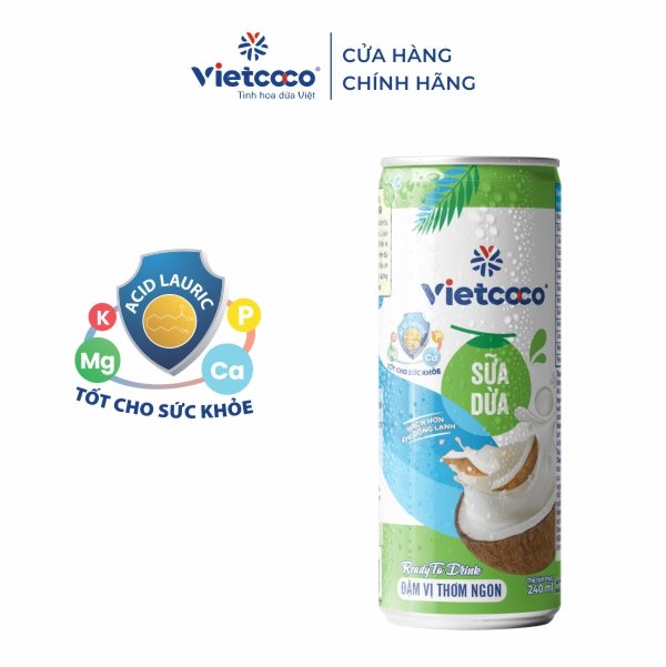 SỮA DỪA LON NHÔM VIETCOCO 240ML